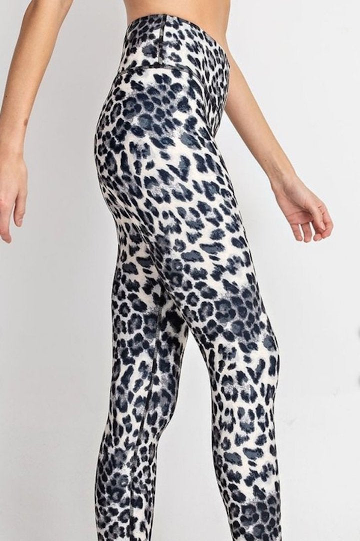 Leopard Print High Waist Legging –