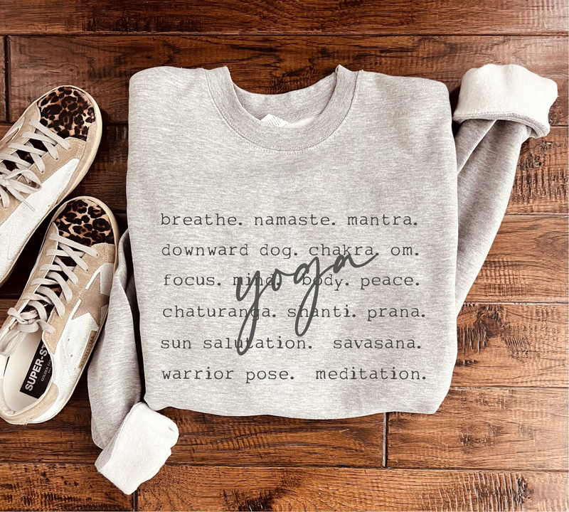 Yoga Terms Sweatshirt