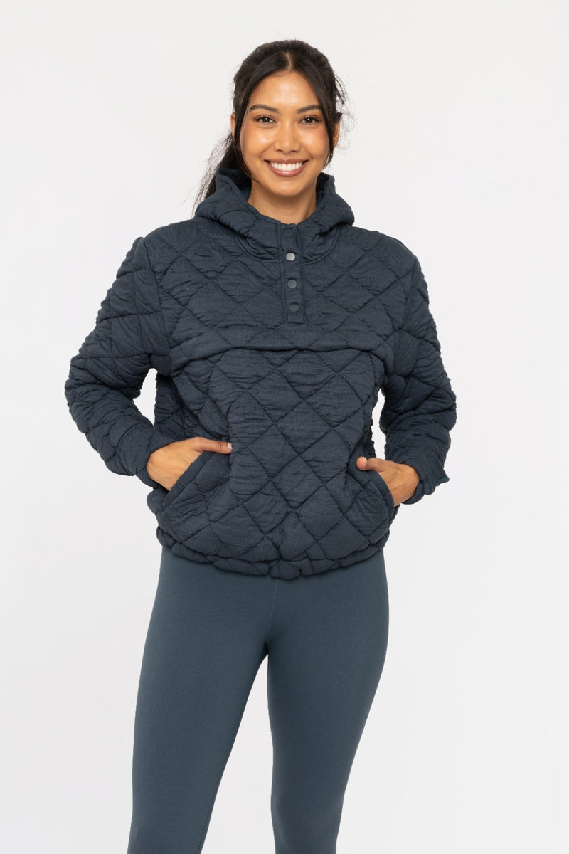 Quilted Pullover Jacket