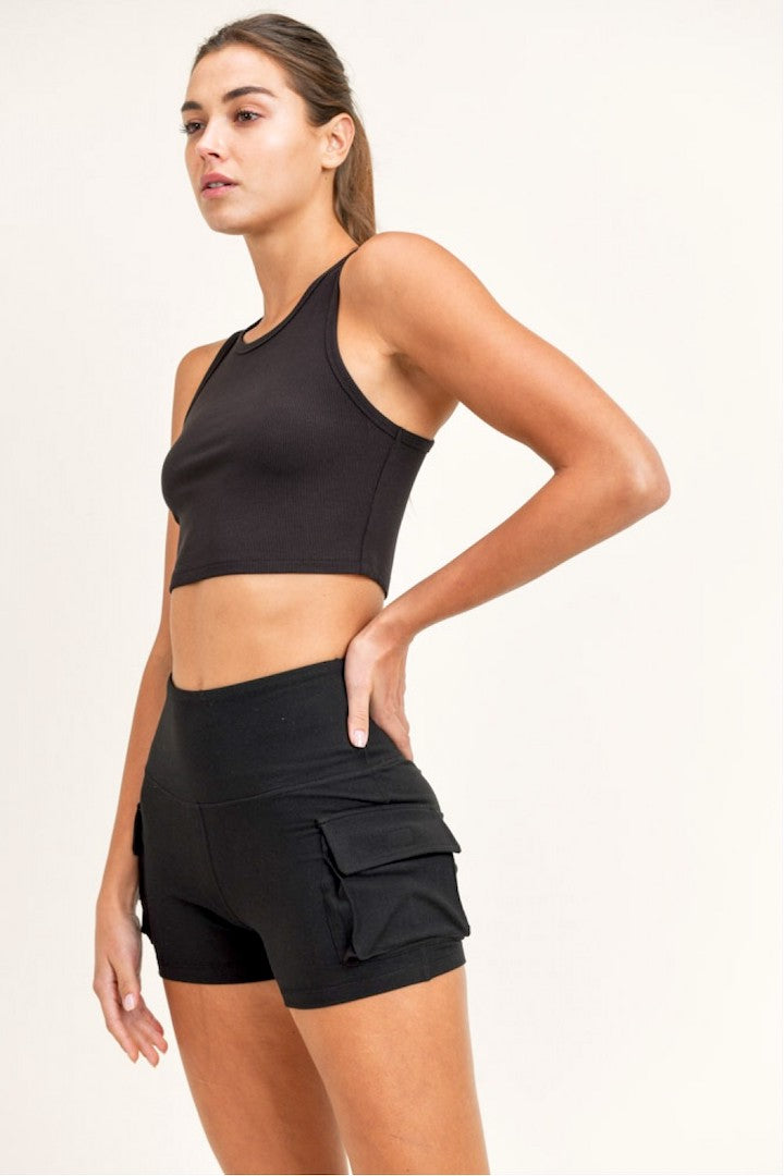 Cropped Racer Tank