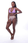 - Forever Wild Twist Top - Our Forever Wild Ruth twist bikini top is simple yet sophisticated. With an all-around clean-cut look, the front twist elevates this top.  In our African Violet, this top is flattering on most! Gear up for your next vacation with this stunning bikini top. Finish off your look with one of our Forever Wild bikini bottoms!