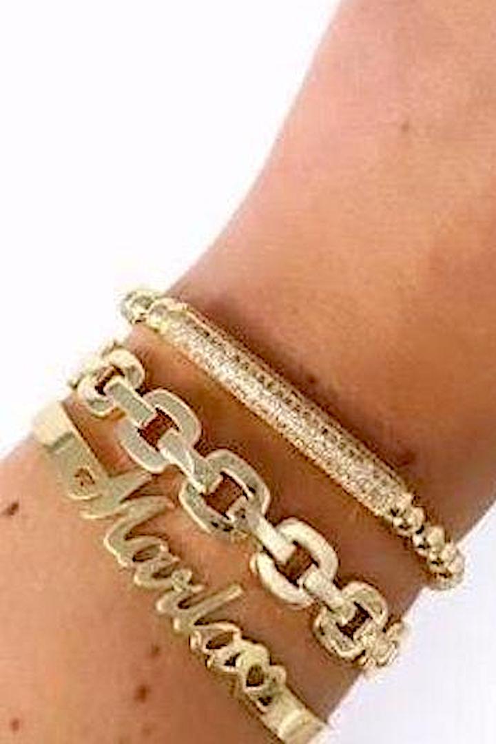 Gold Anchor Cuff