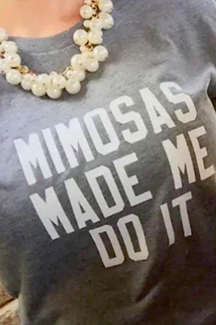 Mimosas Made Me Do It Signature Graphic Tee (Large)