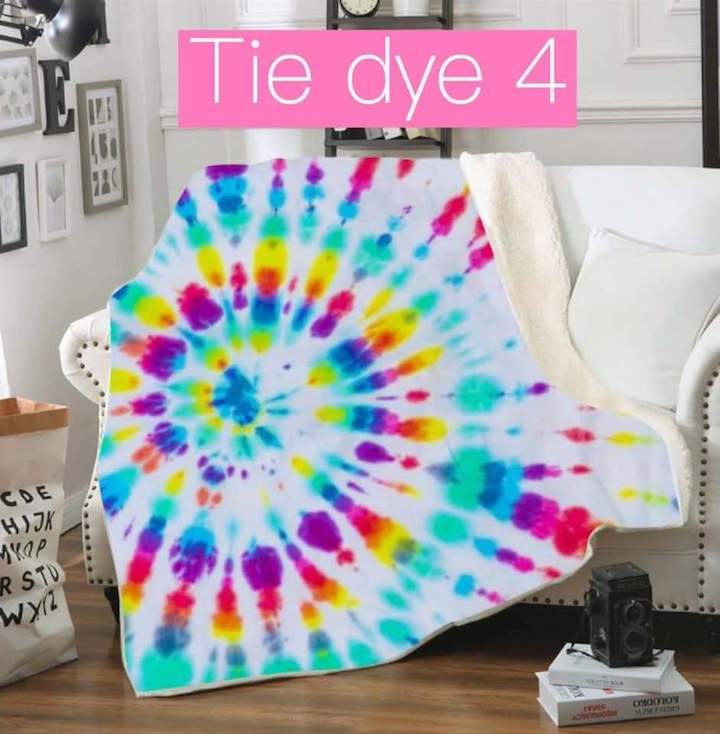 Tie Dye Throw Blanket (Deluxe)