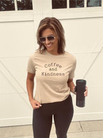 -Coffee and Kindness Tee-  That's all Lady Bosses is need is coffee and kindness to get things done! Why not wear it on a Tee?! This t-shirt is a unisex fit and premium polyblend fabric.  relaxed fit, unisex sizing, tapered shoulders, 100% airlume combed and ring spun cotton.